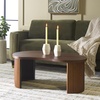 image:imageSAFAVIEH Home Collection Celane Black Coffee TableWalnut