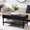 image:imageSafavieh Home Collection Filbert Brown 2Drawer Bottom Shelf Coffee Table COF5703CBlack