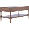 image:imageSafavieh Home Collection Filbert Brown 2Drawer Bottom Shelf Coffee Table COF5703CBrown