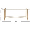 image:imageSafavieh Home Collection Tait Gold Coffee Table