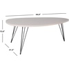 image:imageSafavieh Home Collection Wynton Oak and Black Coffee TableTaupe  Black
