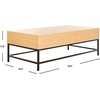 image:imageSafavieh Home Gina Light Oak and Black LiftTop Storage Coffee TableLight Oak  Black