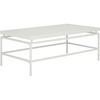 image:imageSAFAVIEH Home Collection  Acelin White Faux Marble Top amp Black Metal Base Rectangular Coffee Table COF7017AWhite Faux MarbleWhite