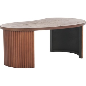 image:imageSAFAVIEH Home Collection Celane Black Coffee TableWalnut