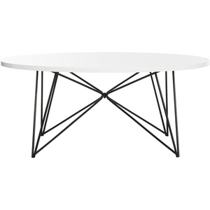 image:imageSafavieh Home Collection Maris Modern Light Brown Round Hairpin Leg Coffee TableWhite