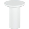 image:imageSAFAVIEH Couture Collection  Lolita Red Concrete Accent Table Modern Round Top Side Table High Gloss Finish Fully Assembled SFV2622CWhite