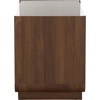 image:imageSAFAVIEH Furniture  Acres Accent Table  Dark Oak Wood amp Glass Top  2 Shelves  Ideal for Living Room Bedroom 20 W x 18 D x 23 H ACC2329BWalnutGlass