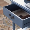 image:imageSAFAVIEH Furniture  Athena 1Drawer Accent Table  Distressed White  Solid Wood  Farmhouse Classic Design  Ideal for Living Room Entryway Home Office 19W x 158D x 26H ACC5703ABlue