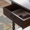 image:imageSAFAVIEH Furniture  Athena 1Drawer Accent Table  Distressed White  Solid Wood  Farmhouse Classic Design  Ideal for Living Room Entryway Home Office 19W x 158D x 26H ACC5703ADark Chocolate