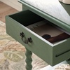image:imageSAFAVIEH Furniture  Athena 1Drawer Accent Table  Distressed White  Solid Wood  Farmhouse Classic Design  Ideal for Living Room Entryway Home Office 19W x 158D x 26H ACC5703ADusty Green