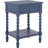 image:imageSAFAVIEH Furniture  Athena 1Drawer Accent Table  Distressed White  Solid Wood  Farmhouse Classic Design  Ideal for Living Room Entryway Home Office 19W x 158D x 26H ACC5703ABlue