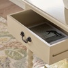 image:imageSAFAVIEH Furniture  Athena 1Drawer Accent Table  Distressed White  Solid Wood  Farmhouse Classic Design  Ideal for Living Room Entryway Home Office 19W x 158D x 26H ACC5703ASand