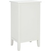 image:imageSAFAVIEH Furniture  Everly 1Drawer Side Table  White Washed  Solid Wood  Coastal Basket Storage Design  Ideal for Living Room Entryway 15W x 12D x 275H  Fully Assembled AMH5743EVintage White