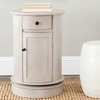 image:imageSAFAVIEH Furniture  Tabitha 1Drawer Accent Table  Red  Solid Wood  Farmhouse Storage Design  Ideal for Living Room Entryway Home Office 177W x 177D x 26H  Fully Assembled AMH5712EVintage Grey