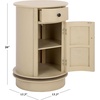 image:imageSAFAVIEH Furniture  Tabitha 1Drawer Accent Table  Red  Solid Wood  Farmhouse Storage Design  Ideal for Living Room Entryway Home Office 177W x 177D x 26H  Fully Assembled AMH5712ESand