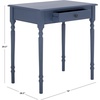 image:imageSAFAVIEH Home Collection  Arina Blue Writing Desk 1Drawer Traditional Desk Classic Home Office Design DSK5710FBlue