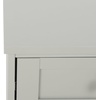 image:imageSAFAVIEH Home Collection  Shafa 1Drawer 1Shelf Side Table Natural Finish with Brass Metal Accents Storage Accent Table for Living Room or Office ACC3100BLight GreyBrass