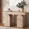 image:imageSAFAVIEH Home Collection Ekoshi MidCentury Modern Bleached White Console Table CNS2306BBleached White