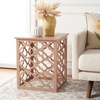 image:imageSafavieh American Homes Collection Lonny Distressed White End TableTaupe