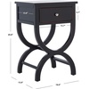 image:imageSafavieh American Homes Collection Maxine Quartz Grey Accent TableBlack