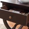 image:imageSafavieh American Homes Collection Maxine Quartz Grey Accent TableWalnut