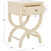 image:imageSafavieh American Homes Collection Maxine Vintage Cream Accent TableVanilla