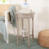 image:imageSafavieh Home Collection Tinsley Greige Bottom Shelf Round Accent Table ACC5717A 158 W x 158 L x 26 HGreige