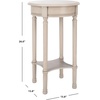 image:imageSafavieh Home Collection Tinsley Greige Bottom Shelf Round Accent Table ACC5717A 158 W x 158 L x 26 HGreige