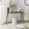 image:imageSafavieh Home Marshal Modern Milk Chocolate Console TableSlate  Grey