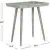 image:imageSafavieh Home Nonie Modern Chocolate Accent TableSlate  Grey
