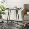 image:imageSafavieh Home Nonie Modern Chocolate Accent TableSlate  Grey