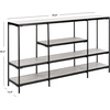 image:imageSafavieh Home Petra Beige and Matte Black 3tier Console Table