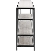 image:imageSafavieh Home Petra Beige and Matte Black 3tier Console Table