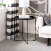 image:imageSafavieh Home Ruby Modern Rose Gold and Black Tray Top Round Accent Table