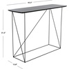 image:imageSafavieh Home Rylee Dark Grey and Black Console TableDark Grey  Black