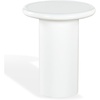 image:imageSAFAVIEH Couture Collection  Lolita Red Concrete Accent Table Modern Round Top Side Table High Gloss Finish Fully Assembled SFV2622CWhite