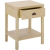 image:imageSAFAVIEH Home Collection  Epke Turquoise 1Drawer 1Shelf Accent Table Woven Raffia Design Fully Assembled ACC6616BNatural