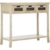image:imageSafavieh American Homes Collection Autumn French Grey 3Drawer Console TableVintage Cream