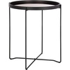 image:imageSafavieh Home Ruby Modern Rose Gold and Black Tray Top Round Accent Table