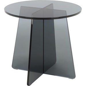 image:imageSAFAVIEH Furniture  Latika Tinted Accent Table  Grey Tinted Glass  Fully Assembled  Ideal for Living Room Bedroom 197 W x 197 D x 177 H ACC7301AGreyTint