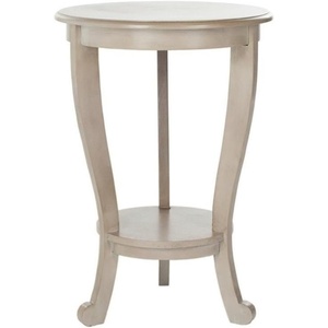 image:imageSAFAVIEH Furniture  Mary Pedestal Table  Vintage Grey  Solid Wood  Farmhouse Pedestal Design  Ideal for Living Room Entryway Home Office 181 W x 181 D x 26 H AMH5711AVintage Grey