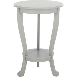 image:imageSAFAVIEH Furniture  Mary Pedestal Table  Vintage Grey  Solid Wood  Farmhouse Pedestal Design  Ideal for Living Room Entryway Home Office 181 W x 181 D x 26 H AMH5711ARobins Egg Blue