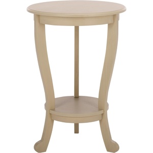 image:imageSAFAVIEH Furniture  Mary Pedestal Table  Vintage Grey  Solid Wood  Farmhouse Pedestal Design  Ideal for Living Room Entryway Home Office 181 W x 181 D x 26 H AMH5711ASand