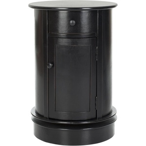 image:imageSAFAVIEH Furniture  Tabitha 1Drawer Accent Table  Red  Solid Wood  Farmhouse Storage Design  Ideal for Living Room Entryway Home Office 177W x 177D x 26H  Fully Assembled AMH5712EDistressed Black