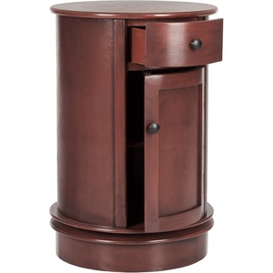 image:imageSAFAVIEH Furniture  Tabitha 1Drawer Accent Table  Red  Solid Wood  Farmhouse Storage Design  Ideal for Living Room Entryway Home Office 177W x 177D x 26H  Fully Assembled AMH5712ERed