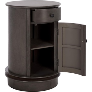 image:imageSAFAVIEH Furniture  Tabitha 1Drawer Accent Table  Red  Solid Wood  Farmhouse Storage Design  Ideal for Living Room Entryway Home Office 177W x 177D x 26H  Fully Assembled AMH5712EBlack