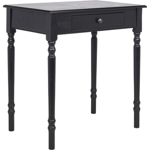 image:imageSAFAVIEH Home Collection  Arina Blue Writing Desk 1Drawer Traditional Desk Classic Home Office Design DSK5710FBlack