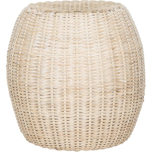 image:imageSAFAVIEH Home Collection Remi Brown End TableWhite Washed