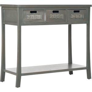 image:imageSafavieh American Homes Collection Autumn French Grey 3Drawer Console TableAsh Grey