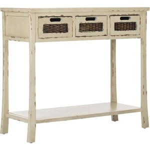 image:imageSafavieh American Homes Collection Autumn French Grey 3Drawer Console TableVintage Cream
